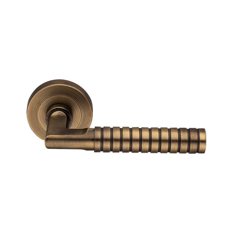 Spiral på døren spak håndtak matt antikk bronse